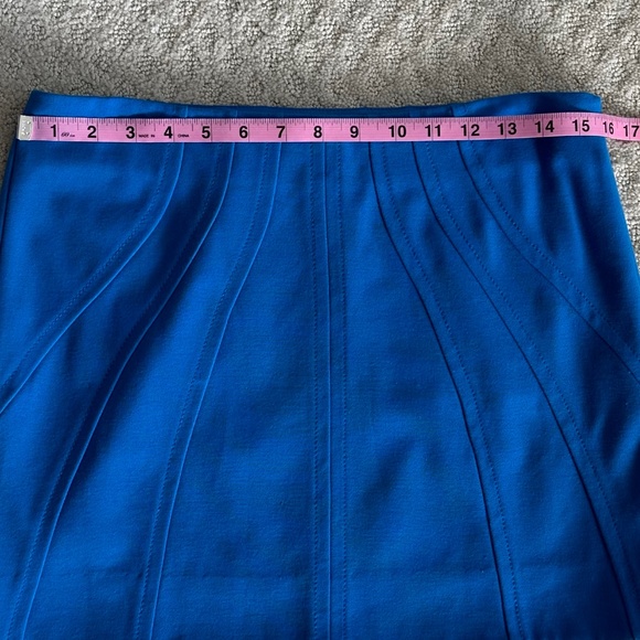 Diane Von Furstenberg Cameroon Stretch Jersey Mini Skirt Electric Blue Size 8 - Picture 14 of 14